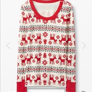 Hannah Andersson holiday PJ top size M
